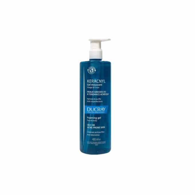 Ducray Keracnyl Gel Moussant Visage Et Corps, 400ml
