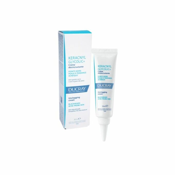 Ducray Keracnyl Glycolic+ Crème Désincrustante, 30ML