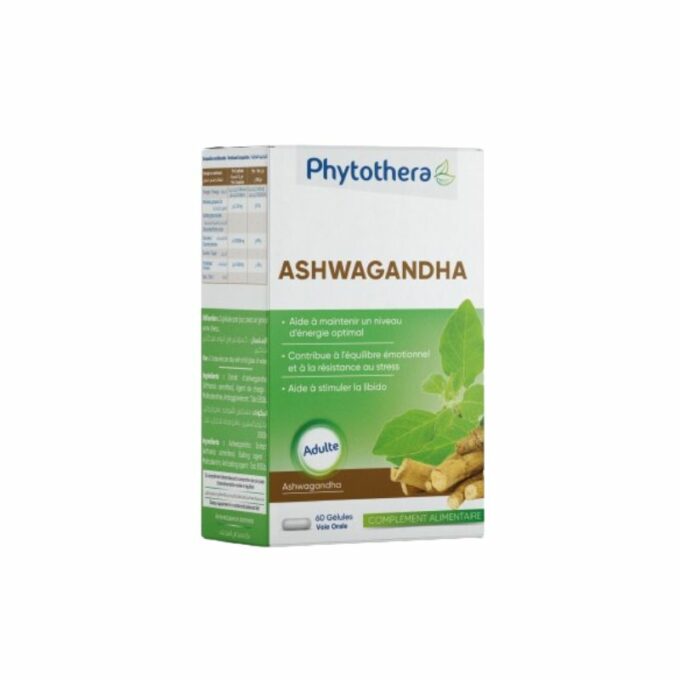 Phytothera Ashwagandha, 60 Gélules