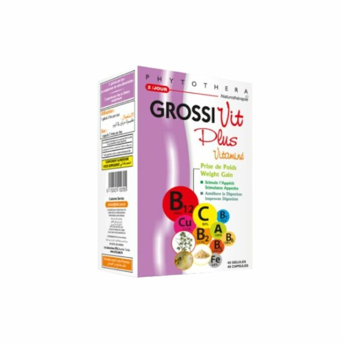 Phytothera Grossivit Plus Vitaminé, 30 gélules