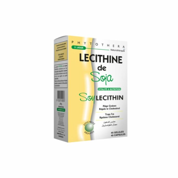 Phytothera Lécithine De Soja, 45 Gélules
