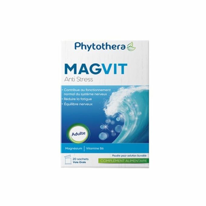 Phytothera Magvit Magnésium + Vit B6, 20 Sachets
