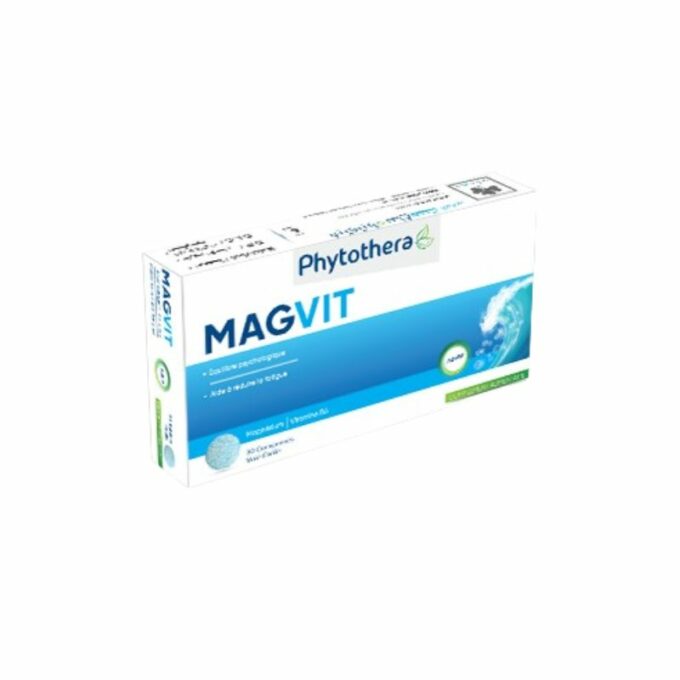 Phytothera Magvit Magnésium + Vit B6, 30 Comprimés