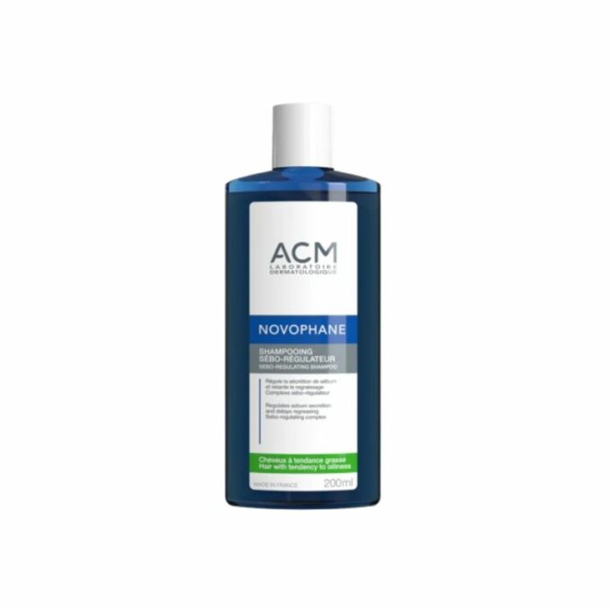 ACM Novophane Sebo-Régulateur Shampooing Cheveux Gras, 200ml