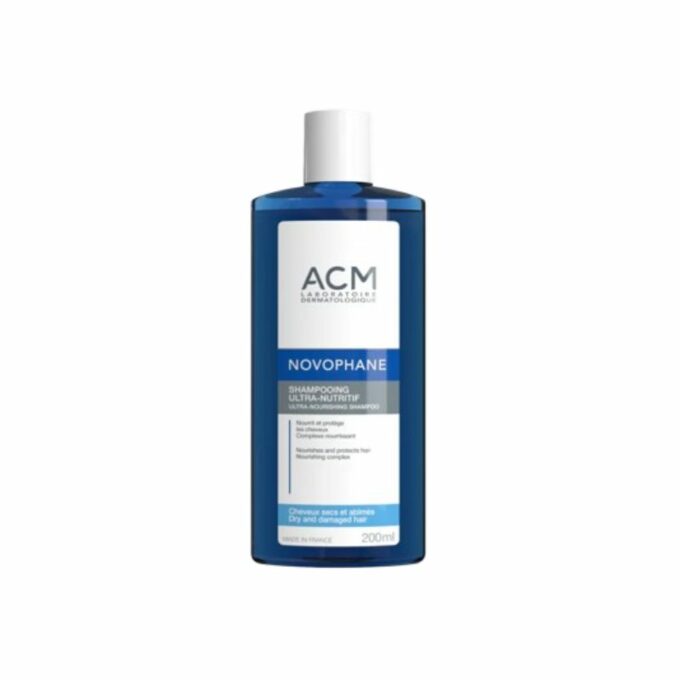 ACM Novophane Shampooing Ultra Nutritif Cheveux Secs Et Abimés, 200ml