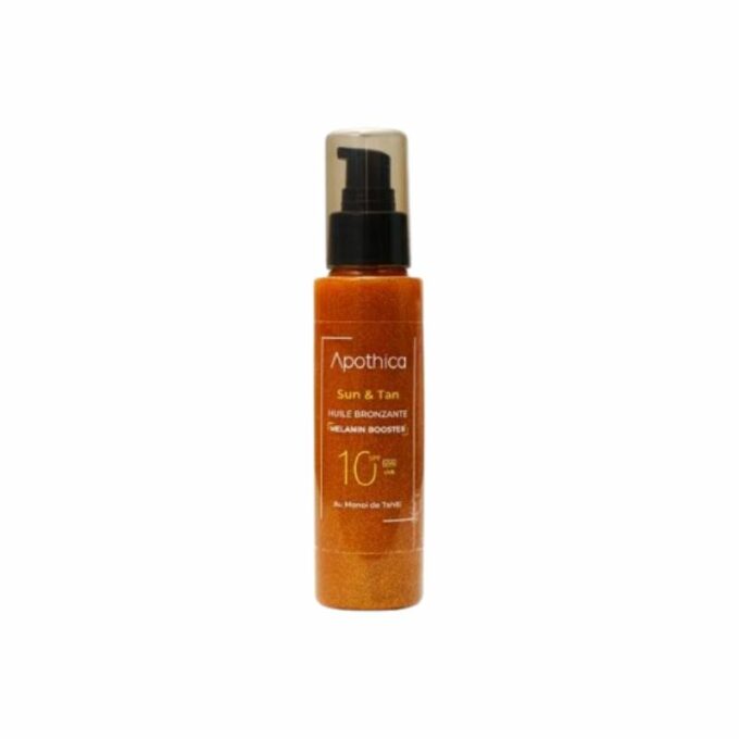 APOTHICA Sun Protect Huile Bronzante Pailletée SPF10, 100ML