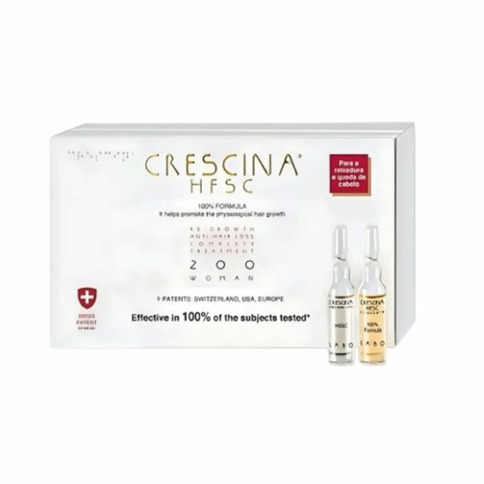 CRESCINA TTT Complet (ANTI Chute Repousse) 200 Femme 10 +10 Ampoules