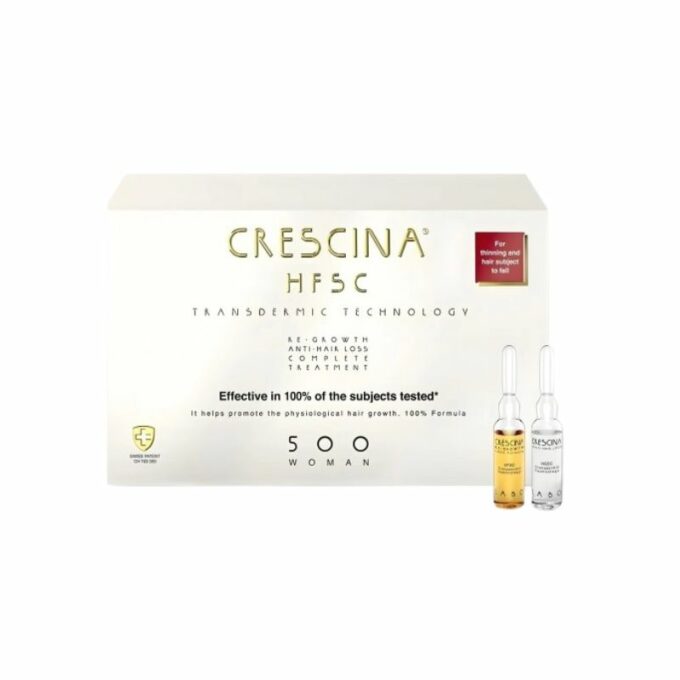 CRESCINA TTT Complet (Anti Chute Repousse) 500 Femme 10 +10 AMPOULES