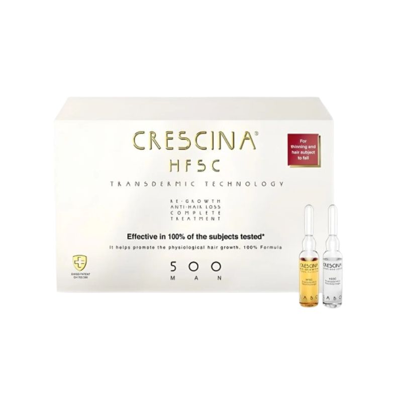 CRESCINA TTT Complet (Anti Chute Repousse) 500 Homme 10 +10 Ampoules