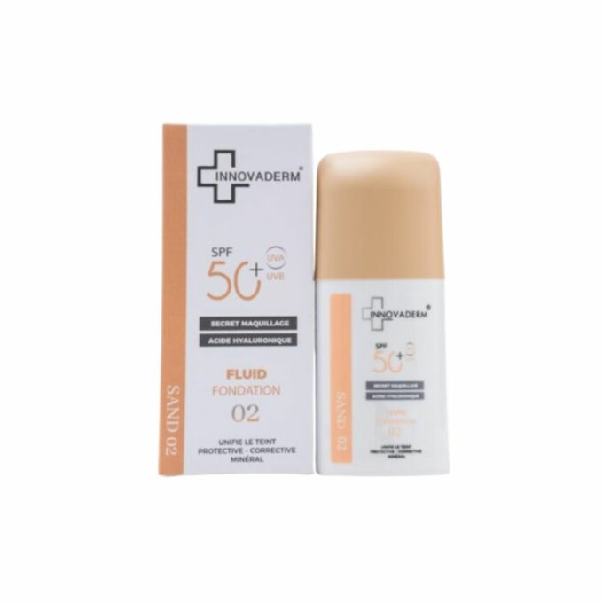INNOVADERM Fluide Fondation Ecran Solaire Sand 02, 30ml