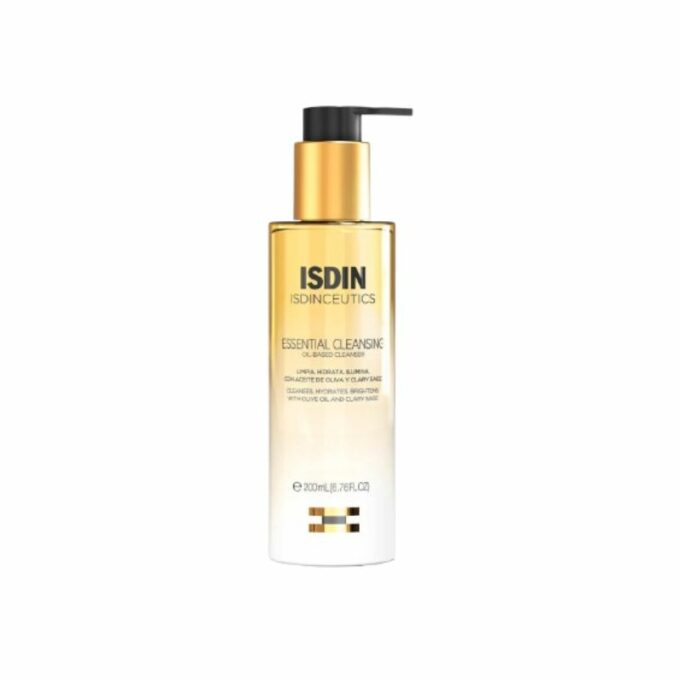 ISDIN Essential Cleansing Huile Nettoyante Visage, 200ml