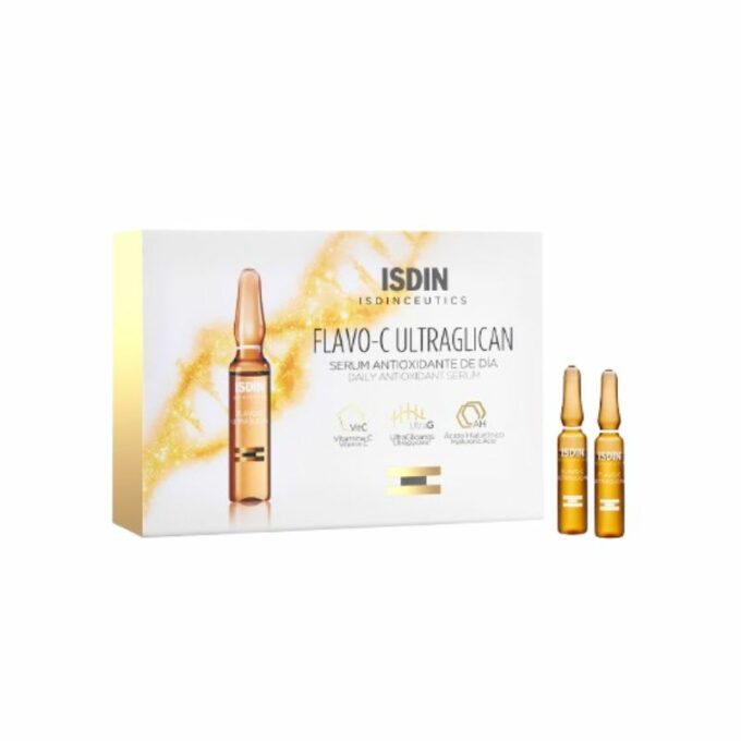 ISDIN Flavo C Ultraglican Sérum Antioxydant, 10 Ampoules