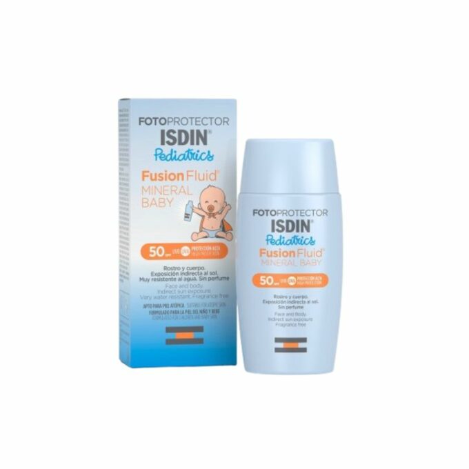 ISDIN Fusion Fluide Minéral Bébé SPF50+, 50ml
