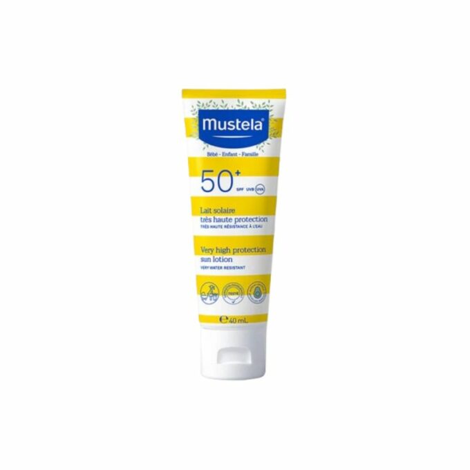 Mustela Bébé Lait Solaire SPF50+, 40ml