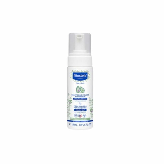 Mustela Bébé Shampooing Mousse Nourrisson Croutes De Lait, 150ml