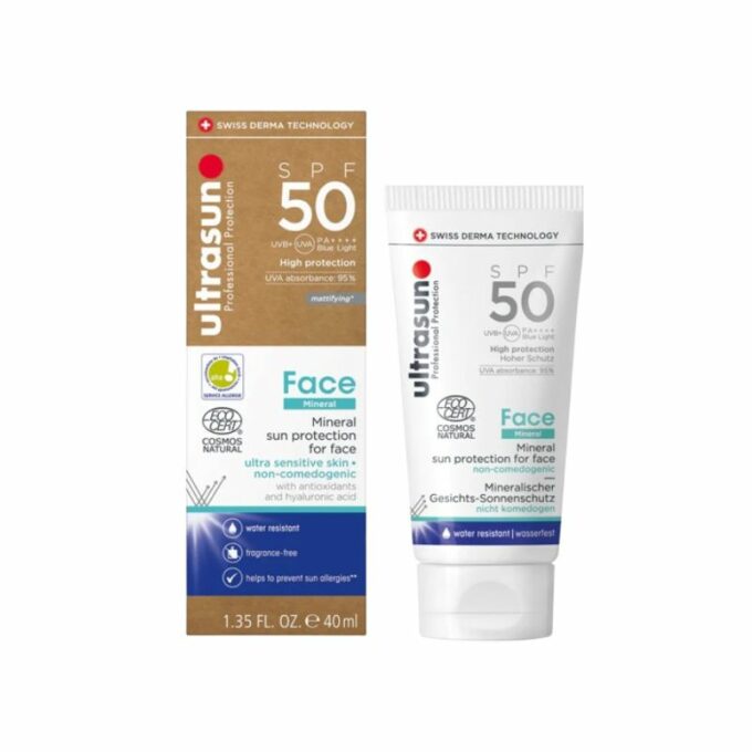 ULTRASUN Face Minéral Sun Protection Spf50+, 40ml