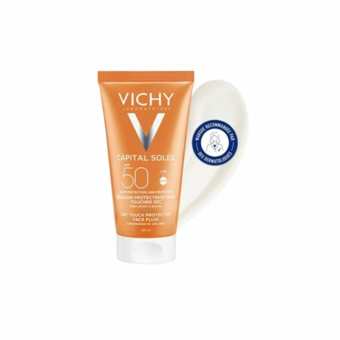 VICHY Capital Soleil Emulsion Anti Brillance Toucher Sec SPF50, 50ml