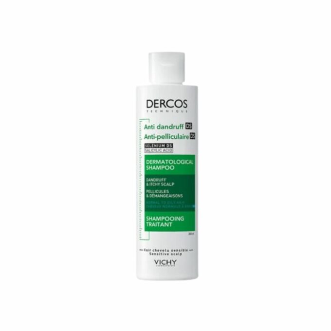 VICHY Dercos Shampooing Antipelliculaire Cheveux Gras, 200ML