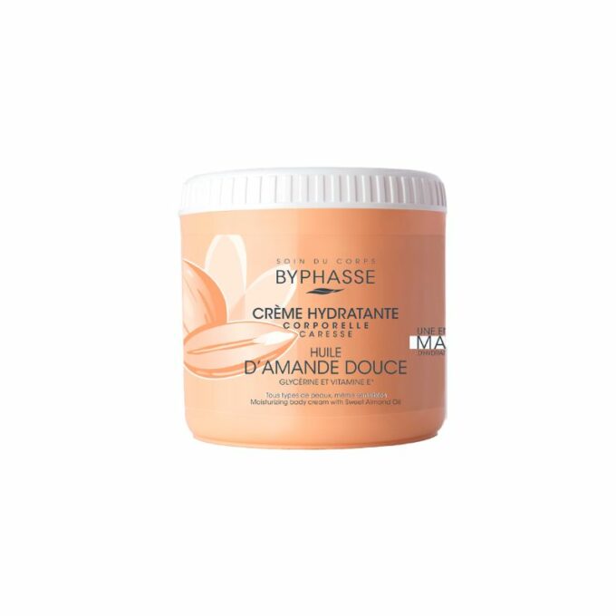BYPHASSE Crème Hydratante Corps Huile D'amande Douce, 500ml