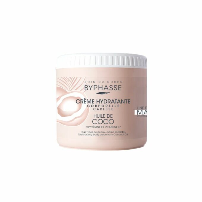 BYPHASSE Crème Hydratante Corps Huile De Coco, 500ml