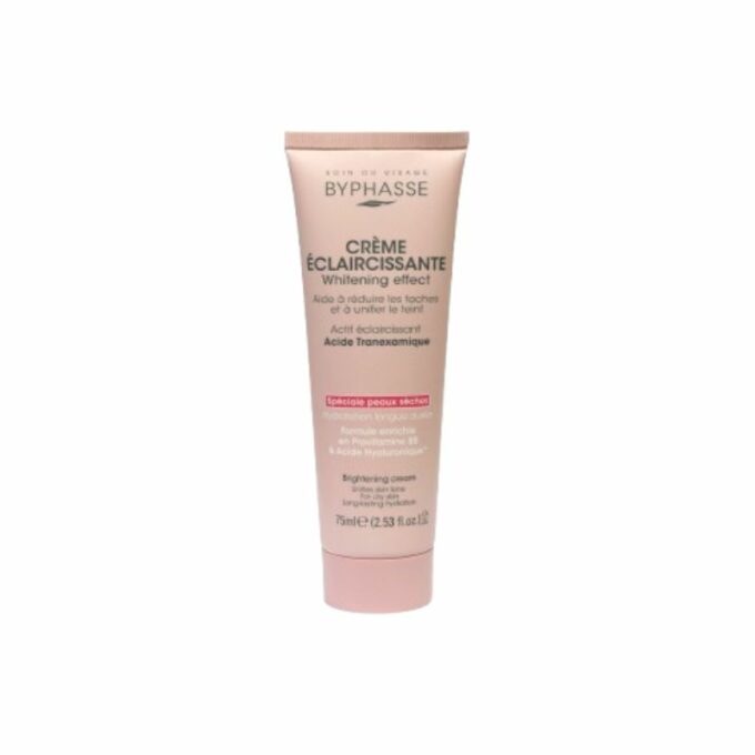 BYPHASSE Crème Visage Eclaircissant Peaux Sèches, 75ml
