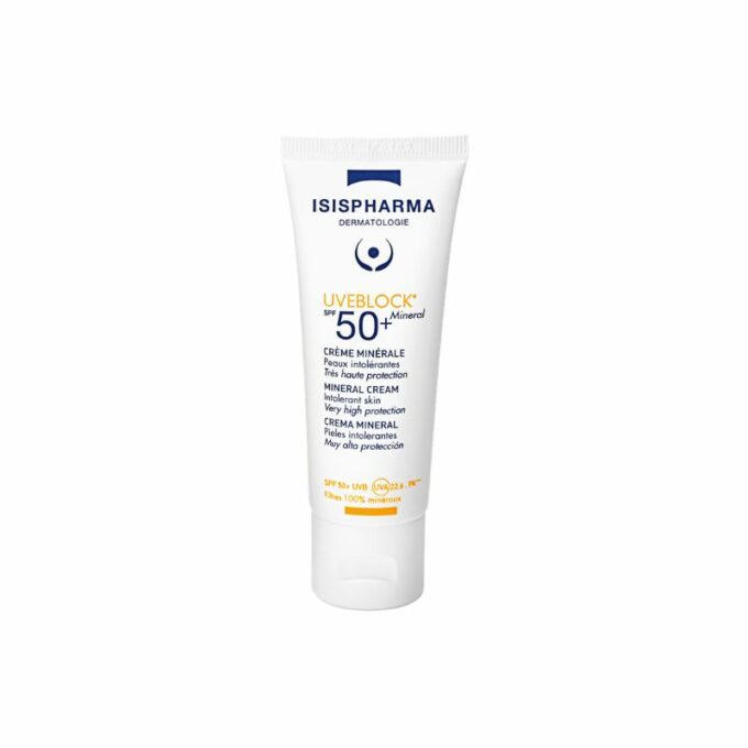 ISIS PHARMA Uveblock Ecran Crème Minérale Invisible Spf50+, 40ml