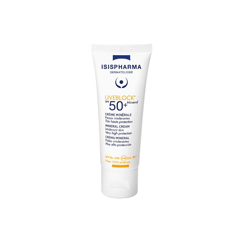 ISIS PHARMA Uveblock Ecran Crème Minérale Invisible Spf50+, 40ml
