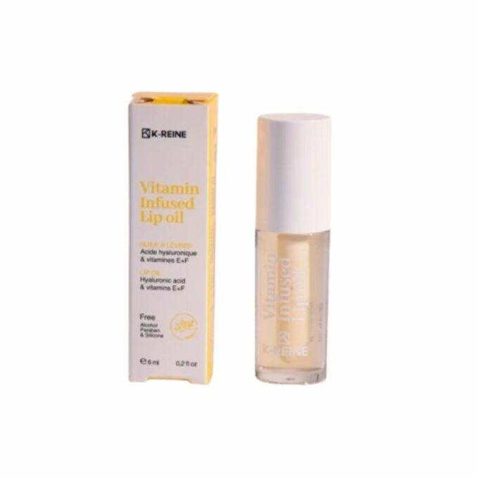 K-REINE Huile à Lèvres Vitaminée à La Vanille, 6ml