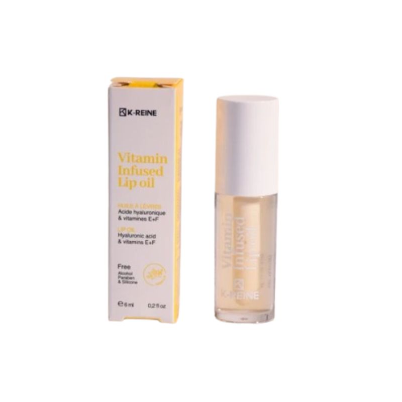 K-REINE Huile à Lèvres Vitaminée à La Vanille, 6ml