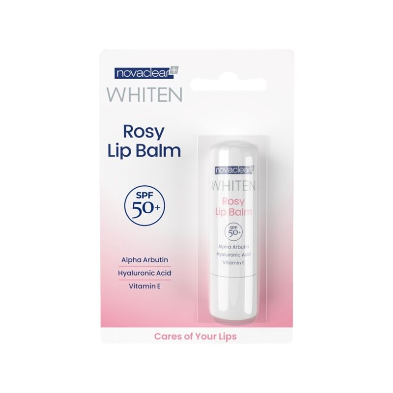 NOVACLEAR Whiten Rosy Lip Balm Spf50+, 4.9g