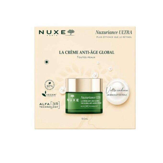 NUXE COFFRET CREME DE JOUR ANTI AGE GLOBAL 50ML + BRACELET OFFERT