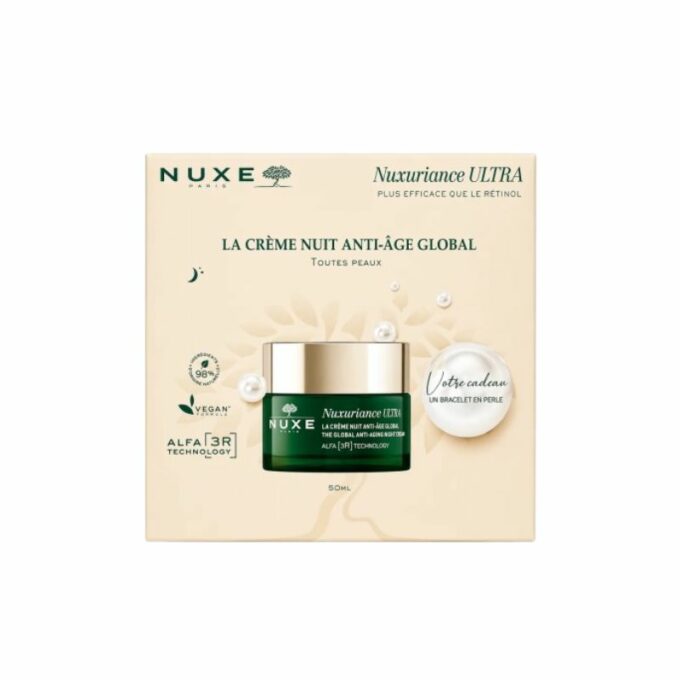 NUXE COFFRET CREME DE NUIT ANTI AGE GLOBAL 50ML + BRACELET OFFERT