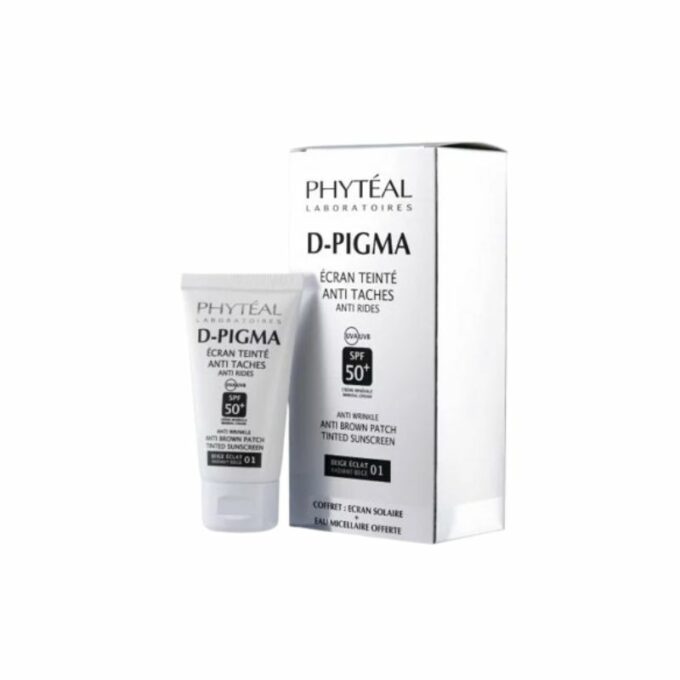 PHYTEAL D-Pigma Ecran Teinté Beige Eclat SPF50+ Eau Micellaire Offerte