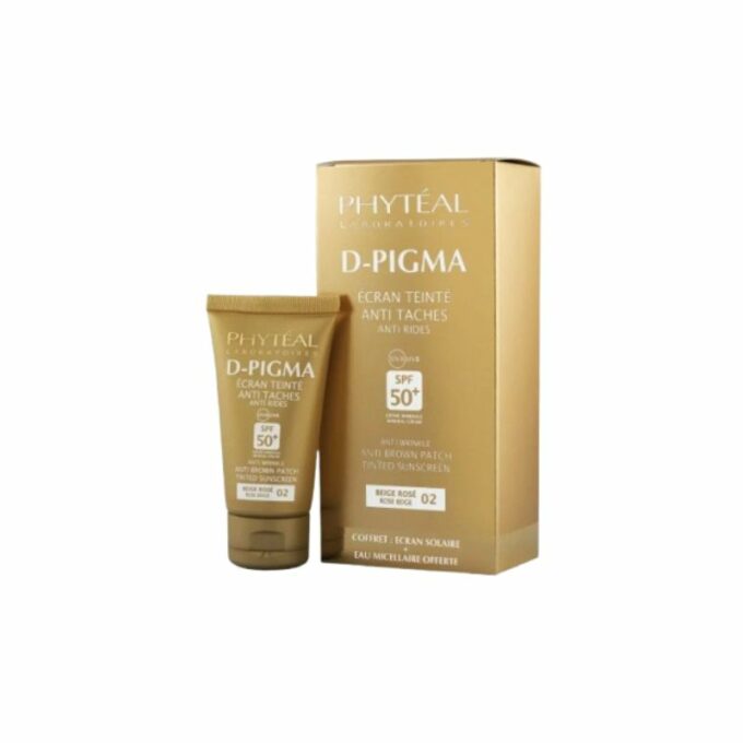 PHYTEAL D-Pigma Ecran Teinté Beige Rosé Spf50+ Eau Micellaire Offerte