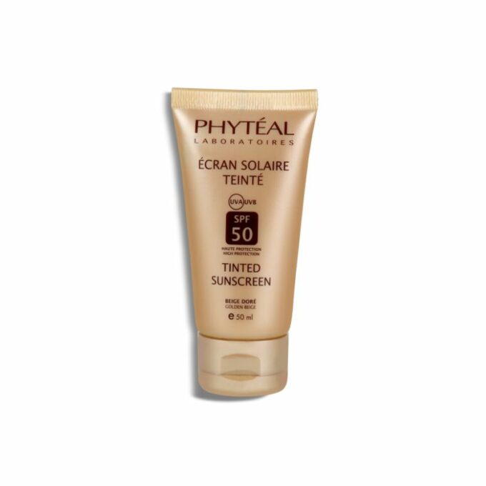 PHYTÉAL Écran Solaire Teinté Beige Doré SPF 50, 50ml