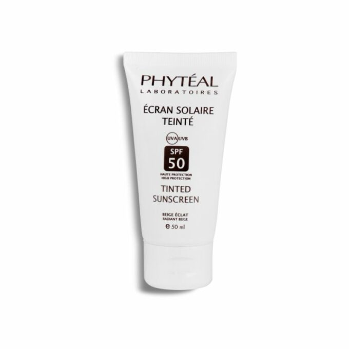 PHYTÉAL Écran Solaire Teinté Beige Éclat SPF 50+, 50ml