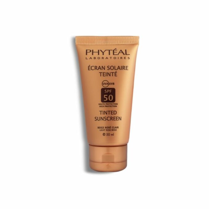 PHYTÉAL Écran Solaire Teinté Beige Rosé Clair SPF50+, 50ml