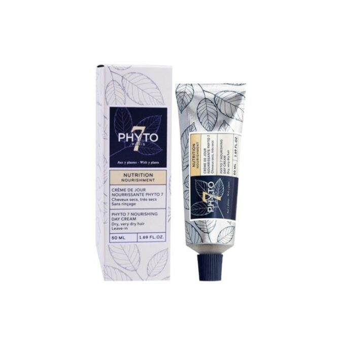 PHYTO 7 Nutrition Crème De Jour Cheveux Secs, 50ml