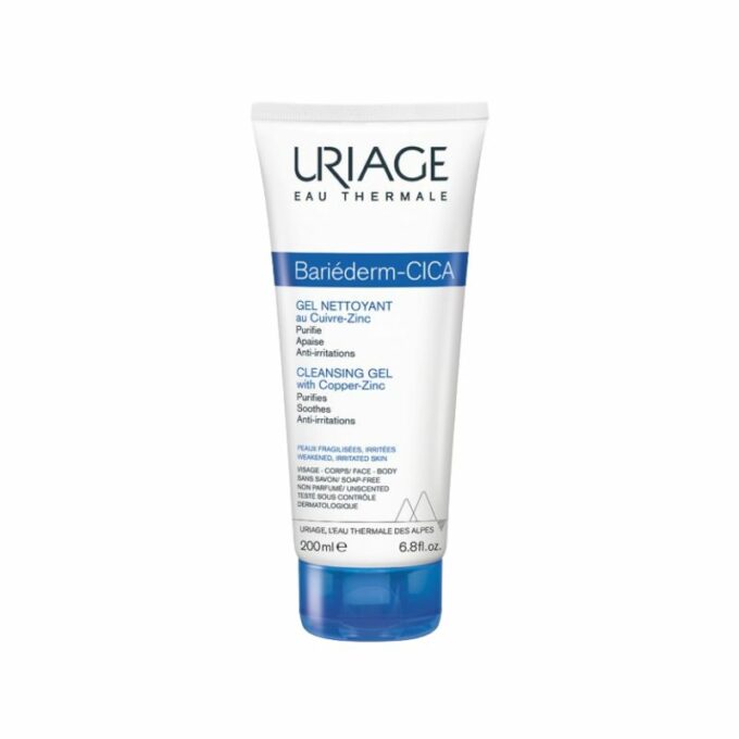 URIAGE Bariederm Cica Gel Nettoyant Cuivre-Zinc 200ml