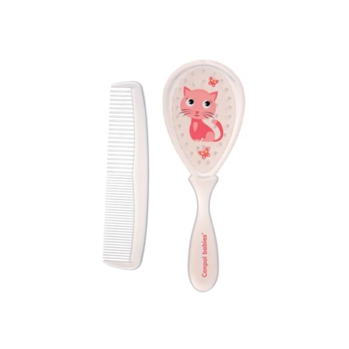 CANPOL BABIE Brosse + Peigne 0M+ Rose (7/406)
