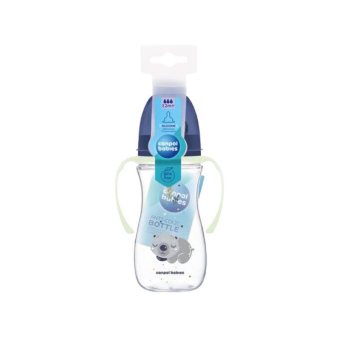 CANPOL BABIES BIB PC Anti Colique Large Avec Anses 300ML Bleu(35/238)