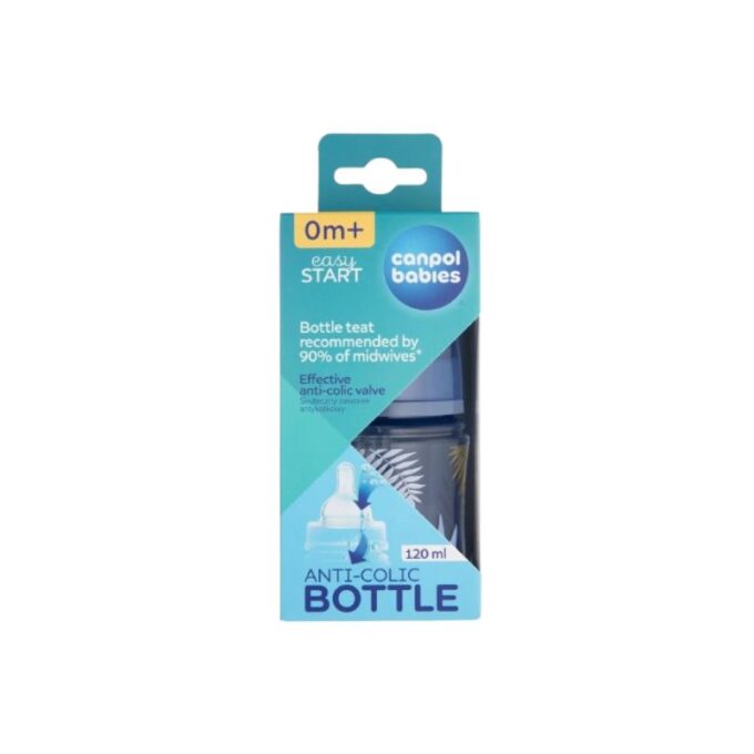 CANPOL BABIES Biberon Anti Colique Col Large Bleu 120ML 35/239