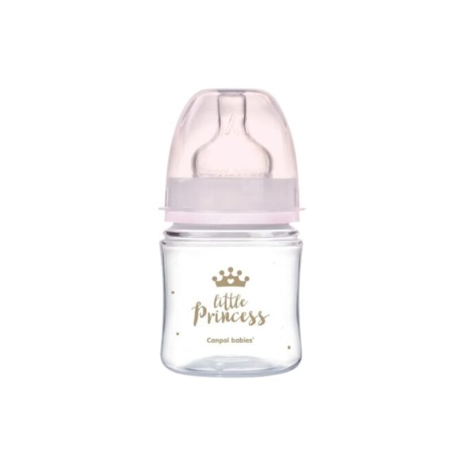 CANPOL BABIES Biberon Anti Colique Col Large Rose 120ML PP(35/233)