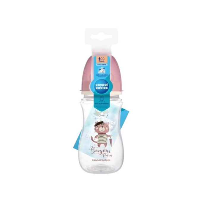CANPOL BABIES Biberon PC Anti Colique BP Rose 240ML(35/232)